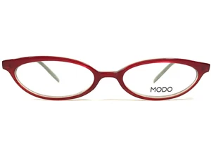MODO Petite Eyeglasses Frames MOD 511 RED Clear Red Grey Cat Eye 49-18-140 - Picture 1 of 10