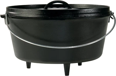 8 Quart Pre-Seasoned Cast Iron Camp Dutch Oven with Lid - Dual Handles - Use in - Image 1 of 4