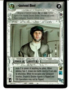 STAR WARS CCG DEATH STAR II RARE CARD LIEUTENANT BLOUNT - Foto 1 di 1