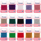 Hemline 10m Glitter Metallic Thread Premium Quality Festive Sparkle Craft Sewing