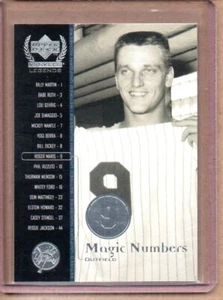 2000 UPPER DECK YANKEES LEGENDS ROGER MARIS MAGIC NUMBERS #58 - Picture 1 of 2