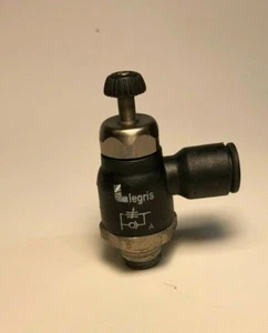 Legris 7065 60 14 90° giratorio 3/8"" tubo 1/4"" npt empuj-locomotora regulador de flujo - Imagen 1 de 2