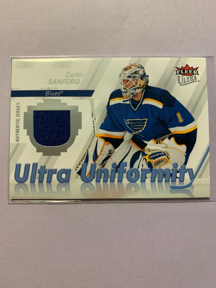 A5348 - 2007-08 Ultra Uniformity #UCS Curtis Sanford Jersey - Image 1 of 1