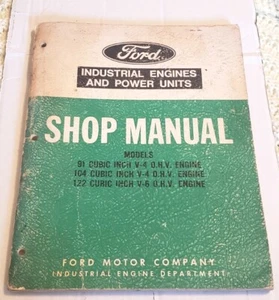 Ford Shop Manual "Industrial Engines & Power Units" Book/ Manual Pre-owned 1966 - Picture 1 of 11