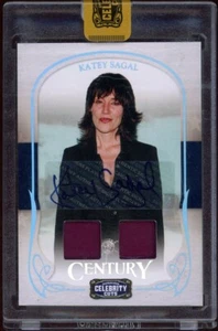 Katey Sagal 2008 Donruss Americana Celebrity Cuts Century Auto Relic /5 - Picture 1 of 2