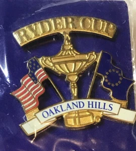 Pin de solapa conmemorativo Ryder Cup 2004 Oakland Hills - Imagen 1 de 4