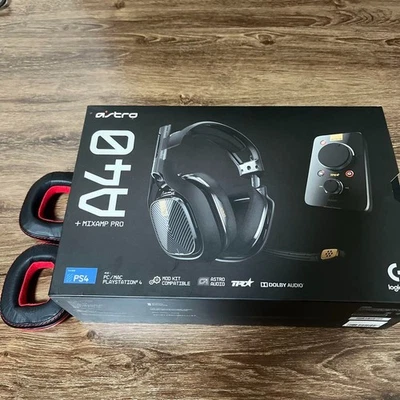 ASTRO Gaming A40 Wired Headset - Black With Mixamp Pro For  PlayStation/PC - Image 1 of 4