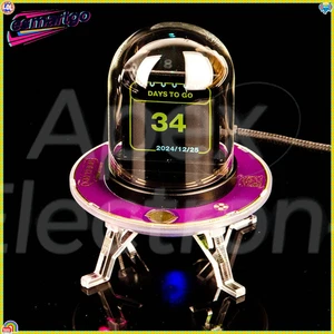 GeekMagic WiFi UFO Weather Clock with 3 Day Forecast and Multiple Alarms - Picture 1 of 9