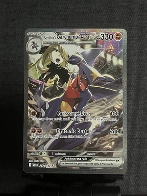 Cynthia's Garchomp ex 232/182 Sv10: Destined Rivals Special Illustration Rare NM - Image 1 of 2