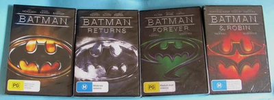 BATMAN / BATMAN RETURNS / BATMAN FOREVER / BATMAN & ROBIN DVD NEW Legacy Antholo - image 1 of 4