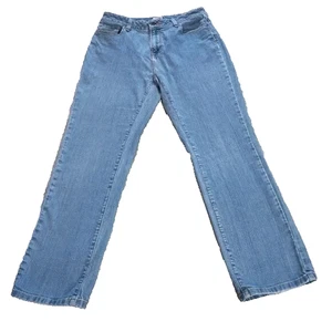 L.L. Bean Classic Fit Jeans Women Size 10 Reg Straight Leg Blue Vintage - Picture 1 of 13