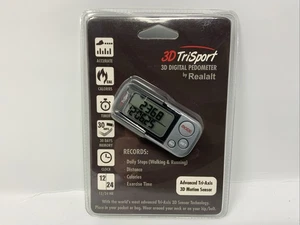 Podómetro 3D Reallt 3D TriSport con clip y cordón sensor de movimiento 3D de tres ejes - Imagen 1 de 2