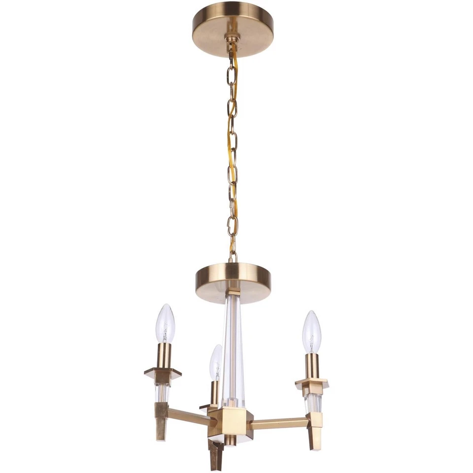 Craftmade 53253-SB Tarryn Semi-Flush Mount Satin Brass - Image 1 of 1