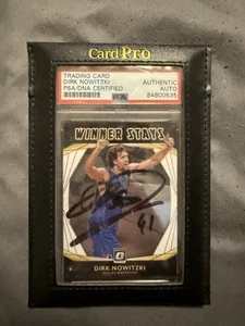 Dirk Nowitzki Authentic Autographed Optic Basketball Card - Picture 1 of 1
