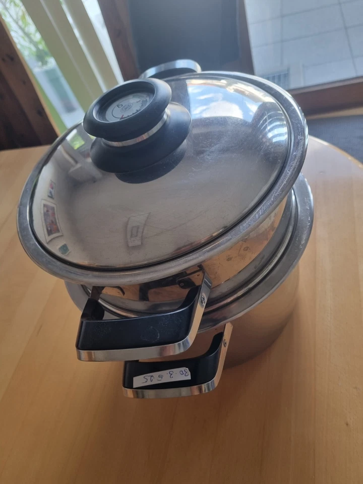 AMC Topf 6,5 Liter mit Siebeinsatz & Visiotherm Deckel  - Bild 1 von 4