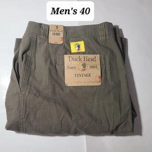 Duck Head Green Canvas Shorts Size 40 NWT - Picture 1 of 5
