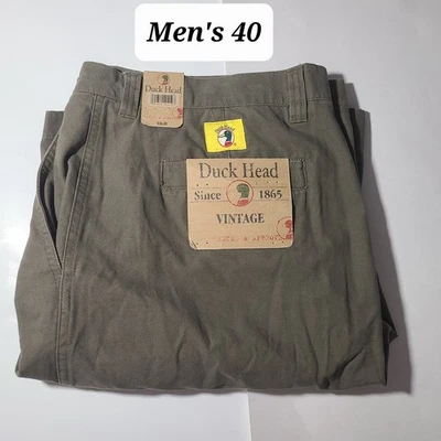 Pantalones cortos de lona verde Duck Head talla 40 nuevos con etiquetas Foto 1 de 4