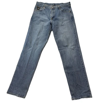 Cinch 牛仔裤 38x38 浅水洗黑色标签宽松西部 MB90633001 — 第 1/4 张图片