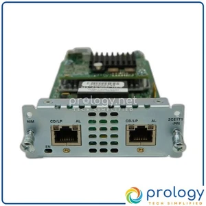Cisco NIM-2CE1T1-PRI 2 Port Multiflex Trunk Voice Channelized Data T1/E1 Module - Picture 1 of 5