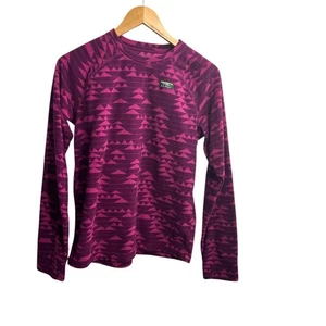 L.L.Bean Kids XL 18 Lila Geometrisch Unisex Fleece Rundhals Outdoor Basic - Bild 1 von 6