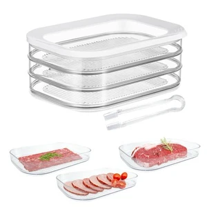 Deli Meat Container for Fridge, Stackable Bacon Lunch Meat Container for Refr... - Picture 1 of 7