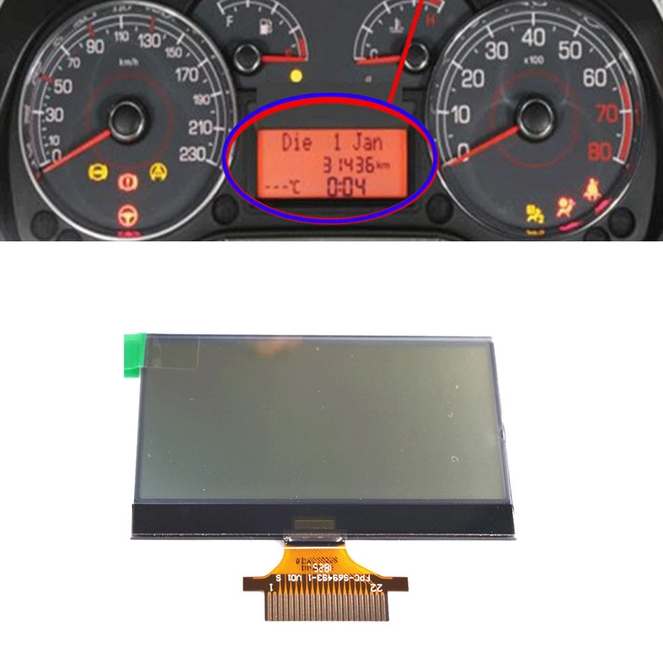 1x Cuadro de instrumentos Pantalla LCD para Fiat Fiorino Linea Punto Doblo Qubo Foto 1 de 4