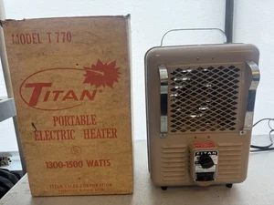Vintage RIVAL TITAN  T770 Portable Electric Space Heater 1500 Watts Tested Works - Picture 1 of 8