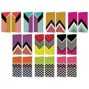 HEAD CASE DESIGNS COLOUR BLOCK CHEVRON LEATHER BOOK WALLET CASE FOR AMAZON FIRE - Picture 1 of 16