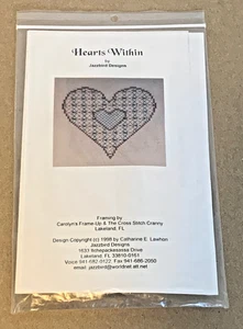 Jazzbird Designs "Hearts Within" Beaded Cross Stitch Kit NIP - Picture 1 of 2