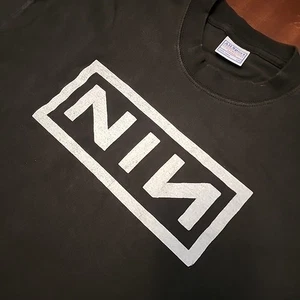 NIN Trent Reznor Live With Teeth Tour Double Sided Shirt Size Large Rock Metal - Picture 1 of 8