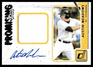 2017 Donruss Promising Pros Materials Signatures Austin Meadows Auto Pittsburgh - Picture 1 of 2