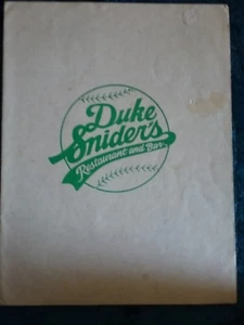 Brooklyn Dodgers Duke Snider Restaurant and Bar menu - Picture 1 of 7