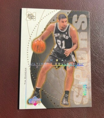 2002-03 Upper Deck Ultimate Collection Tim Duncan 5/25 Platinum Holofoil RARE!!! - Image 1 of 4