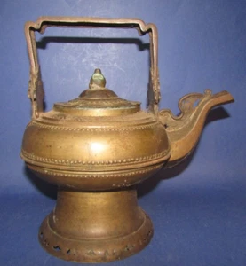 Beautiful Antique Brass Teapot Malay Minangkabau Brass Water Kendi Pitcher - Picture 1 of 7
