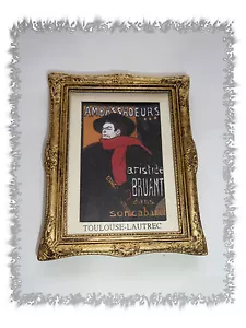 Aimant Magnet Tableau Affiche Rétro Aristide Briant par Toulouse-Lautrec Encadré - Foto 1 di 1