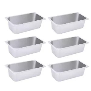 Hotel Pans Stainless Steel Steam Table Pan 1/3 Size 4" Deep Anti Jam Warming Pan - Picture 1 of 10