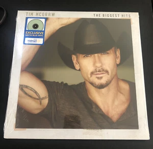 TIM MCGRAW The Biggest Hits Arctic Blue Vinyl Record Walmart Exclusive - Picture 1 of 2