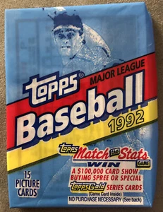 1992 Topps Wax Pack Kevin Tapani Twins (Top) Dave Hollins Phillies (Back) - Picture 1 of 2