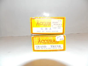 ACCURAIL G B & W 4805 Wood Reefer and a 4008 Grand Trunk 40' Boxcar - Picture 1 of 12