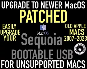 Bootable PATCHED MacOS Sequoia USB Unsupported Apple iMac MacBook Pro Air - Picture 1 of 1