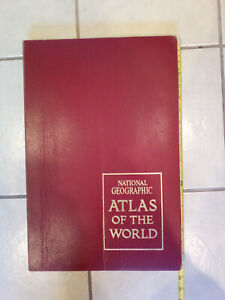 Vintage 1963 Large National Geographic Atlas Of The World