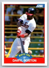 1989  Score #443 Daryl Boston Chicago White Sox