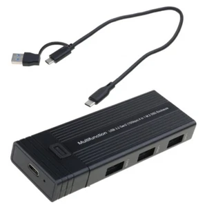 M.2 SSD Case, USB C 3.2 Adapter Rapid Transfer, Aluminum Effortless Setups - Afbeelding 1 van 8
