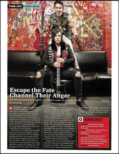 Guitarra Escape The Fate Monte & Michael Money Ibanez Prestige impresión de artículo - Imagen 1 de 3