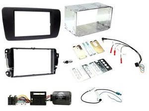CTKST01 AZABACHE LIGHT BLACK DOUBLE DIN FACIA LENKSTEUERUNG FÜR SEAT LEON - Bild 1 von 1