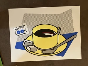Original Lithographie Café Poster Agraph Optik Französisch - Bild 1 von 2