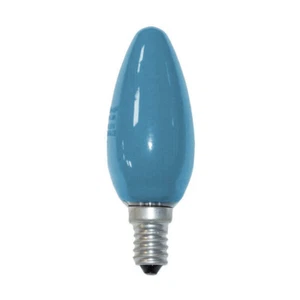 Leuci 25W 230V SES E14 Incandescent BlueColoured Candle - Picture 1 of 1