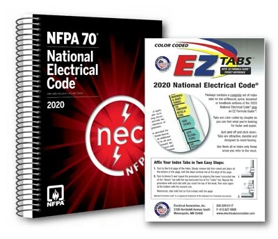 NFPA 70 National Electrical Code (NEC) Spiralbound & EZ Tabs (Color Coded) 2020 - Image 1 of 4