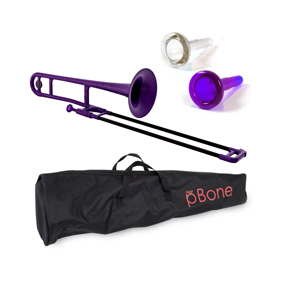 Trombone plástico pBone pInstrument - Bocal e bolsa de transporte - Leve... - Imagem 1 de 4