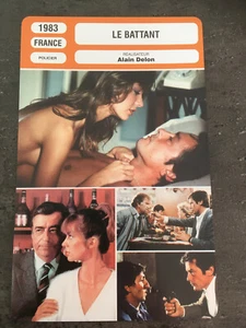 CARTE FICHE CINEMA 1983 LE BATTANT Alain Delon Francois Périer Pierre Mondy  - Picture 1 of 1